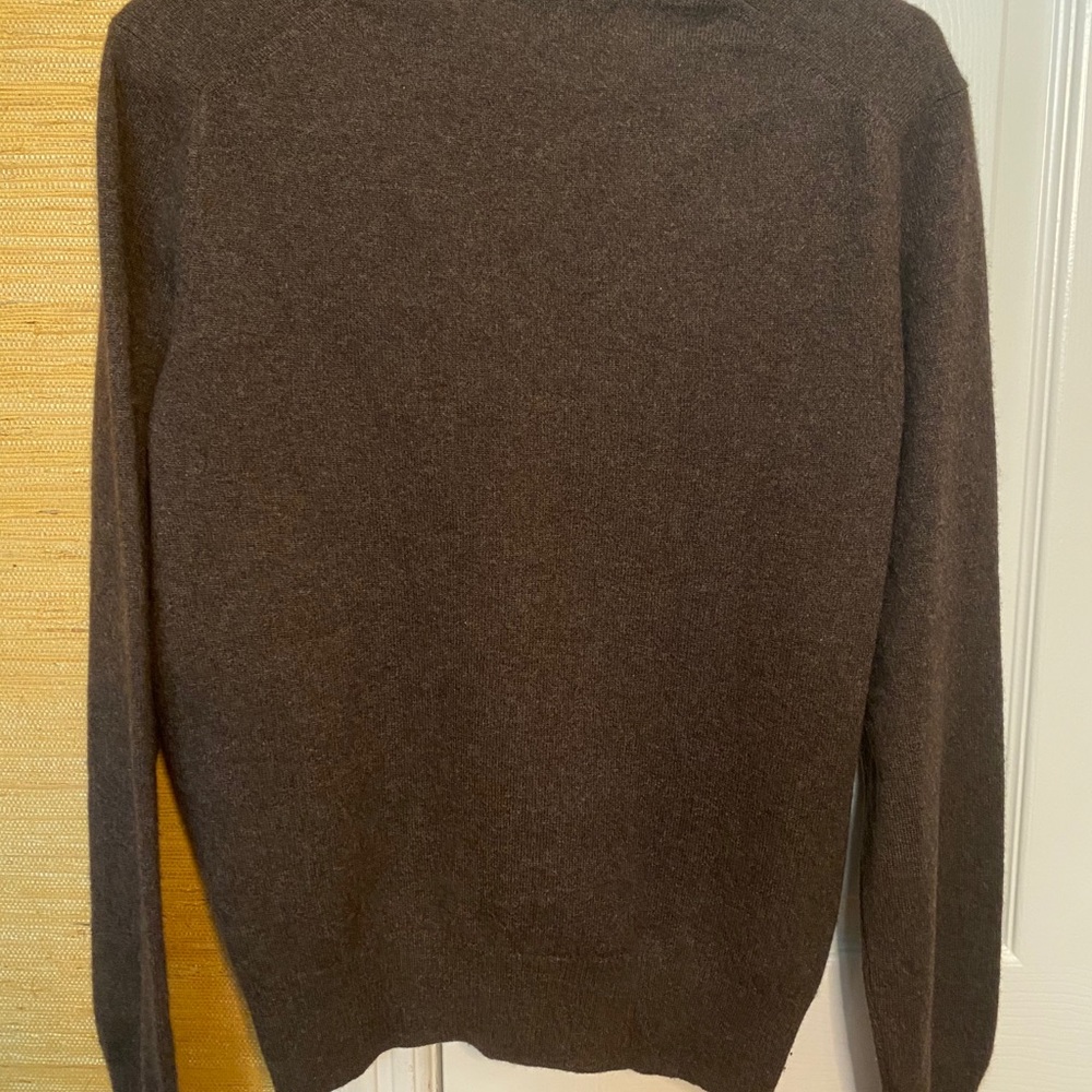 Banana Republic 100% Cashmere Brown V Neck Sweater